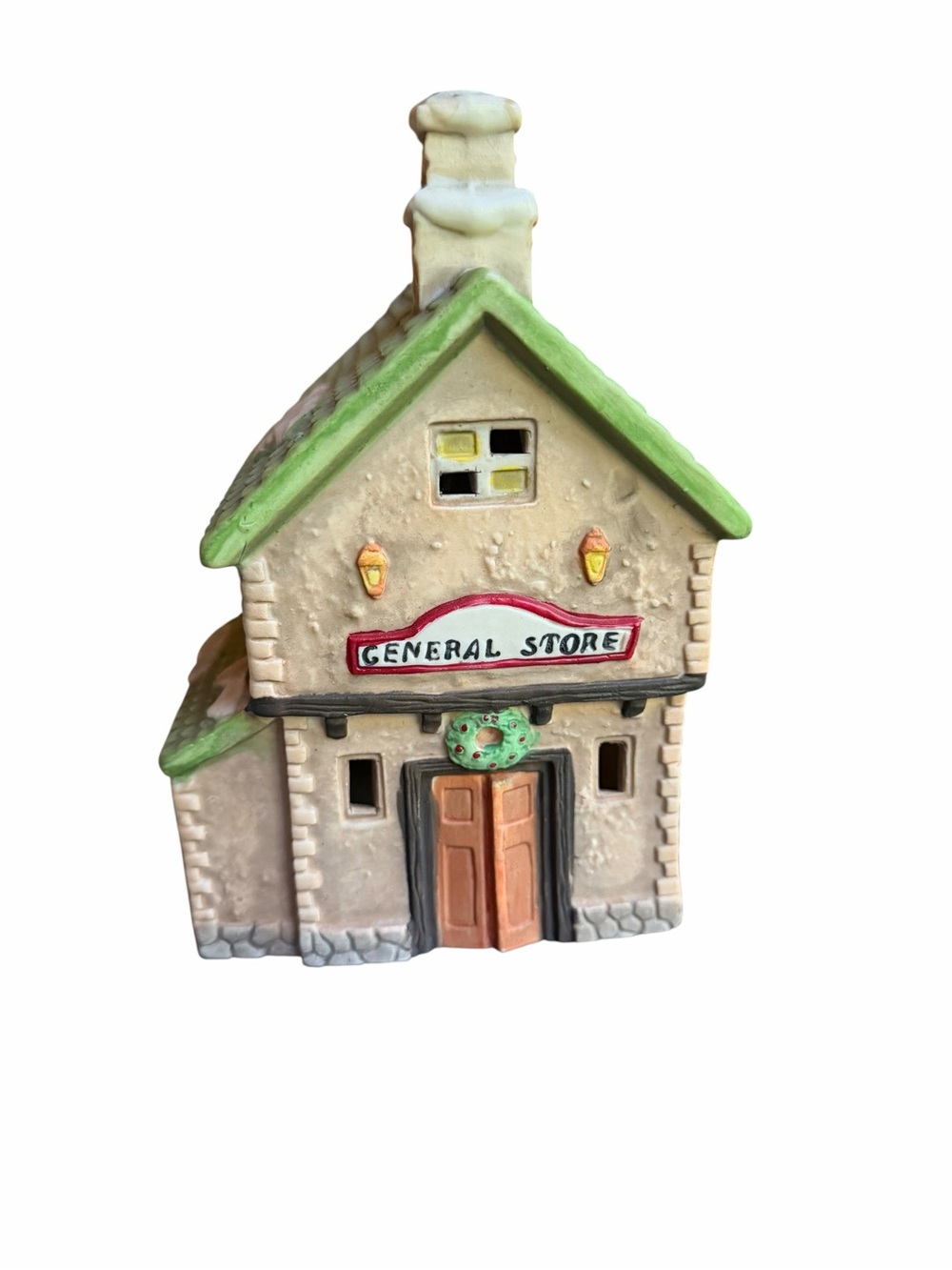 1990 National Decorations Hand-Painted Biscuit Porcelain/Ceramic “General Store”